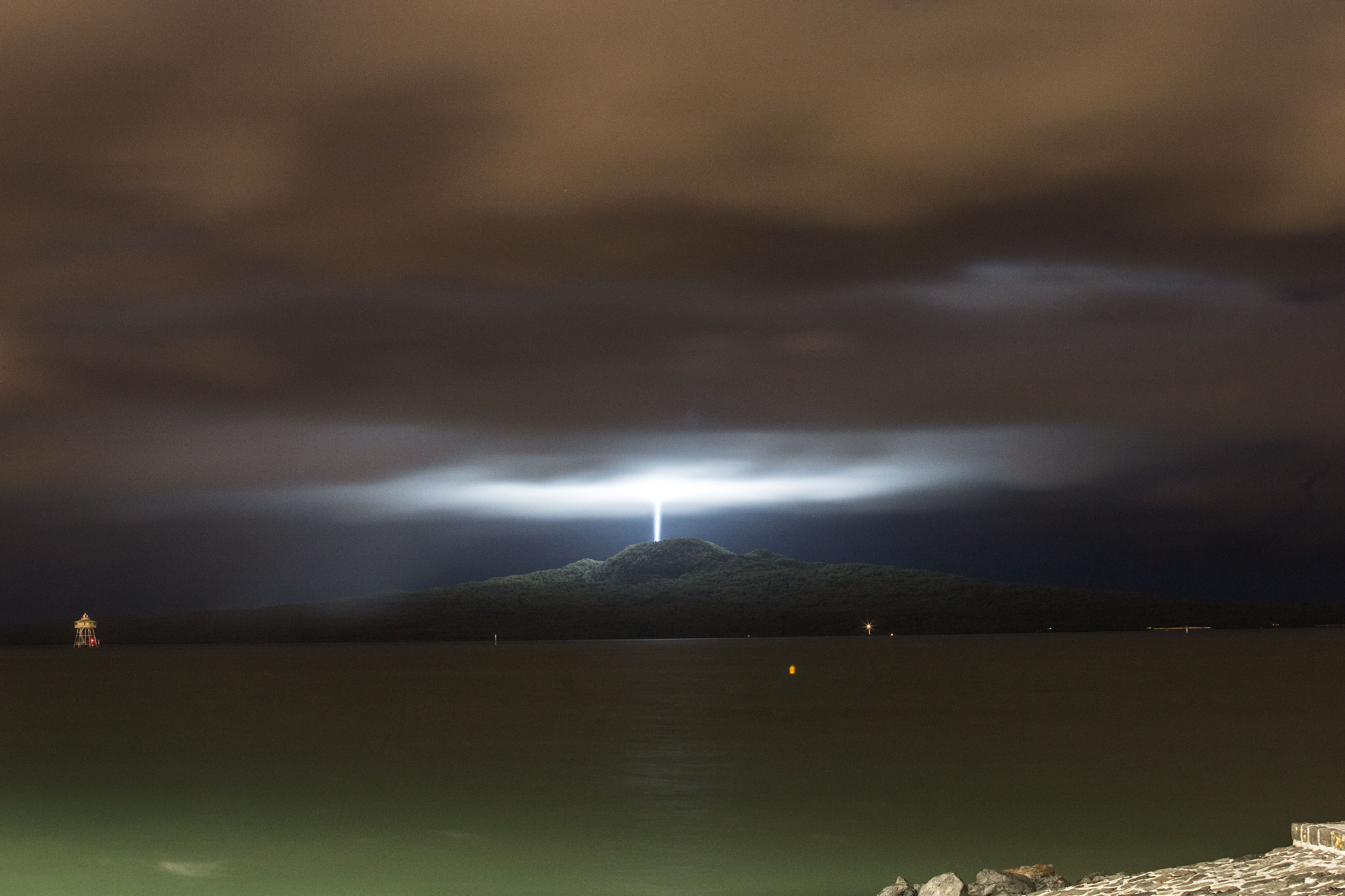 No aliens here: Rangitoto light show celebrates city's Maori heritage
