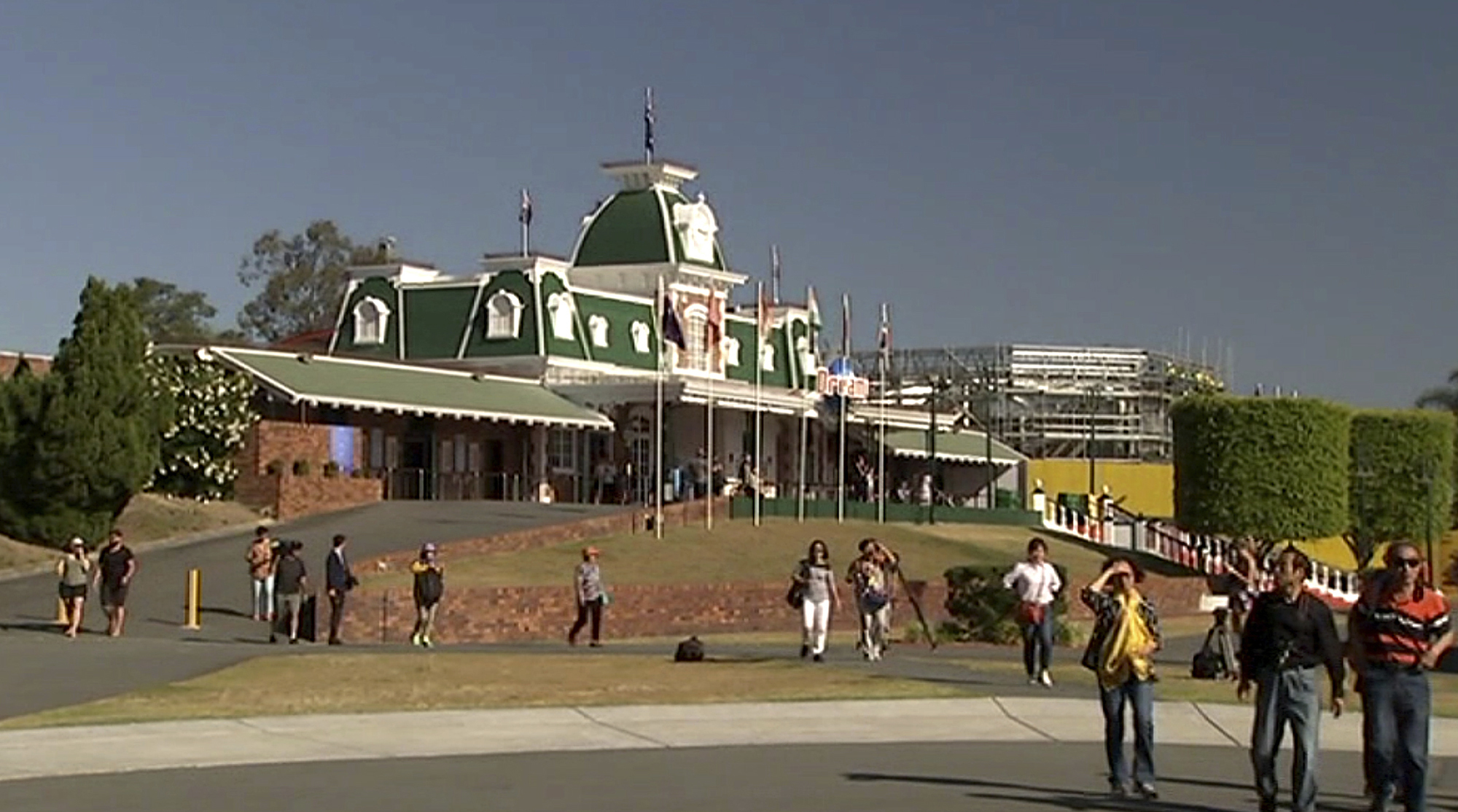 teenager on dreamworld log